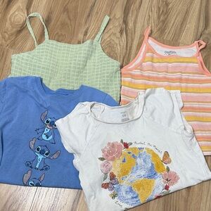 Disney Kids Camisole and Tee Set - Blue, White, Green, Orange
